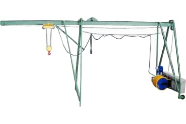 Подъемник строительный "УМЕЛЕЦ М" 500 кг 80 м с противовесами — фото 1